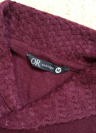 Бордовый мужской свитер, джемпер, пуловер, кофта, размер s-m3 фото