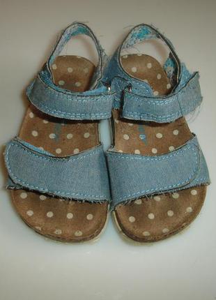 Легкие текстильные босоножки y.d. р 22 , вся стелька 14,5 см (на ножку 14 см)