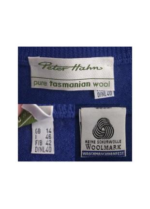 Вовняний топ светр, джемпер з коротким рукавом преміум-бренд тасманская вовни woolmark р. 46-489 фото