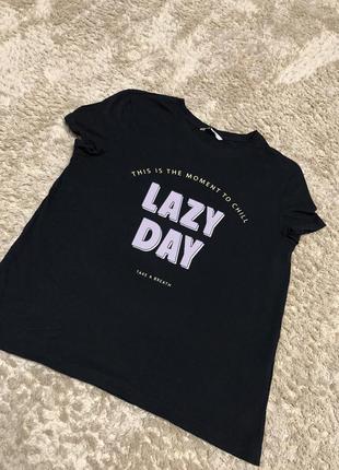 Футболка с надписью, размер л