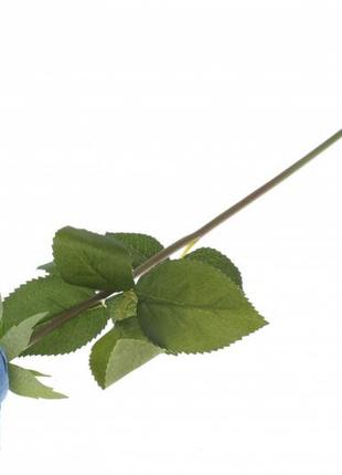 Роза декоративная из латекса (синяя)