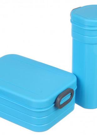 Ланч-бокс з пляшкою блакитний 920ml+589ml 64-21-540