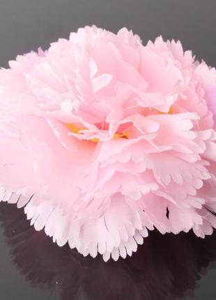 Хризантема шаровидная тканевая пудрово-розовая