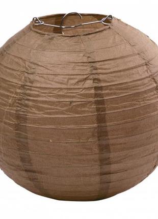 Бумажный шар коричневый 40см