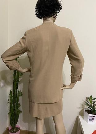 Винтажный итальянский костюм bhs в составе шерсть пиджак юбка3 фото