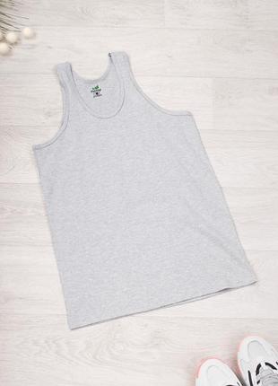 Сіра чоловіча натільна майка