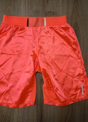 Шорти тренувальні reebok crossfit розмір з коралові нейлонові для залу спортивні speedwick