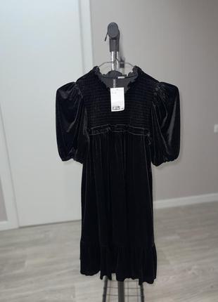 Велюрове плаття міні h&m xs 2