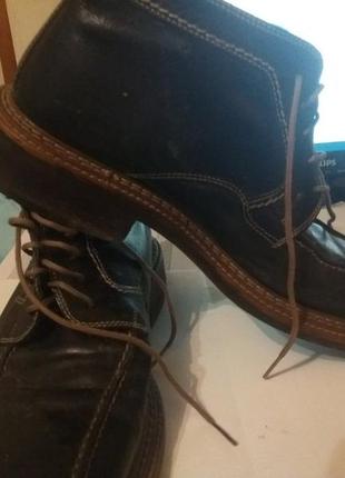 Черевики чоловічі чорні borelli тупий ніс