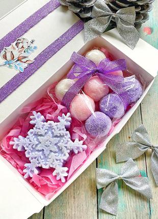 Мыло и скраб-конфетки новогодний набор
