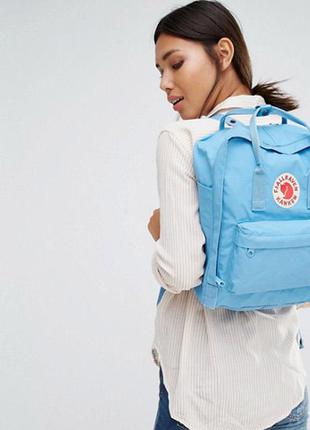 Рюкзак жіночий kanken classic 16l блакитний | рюкзак жіночий фьялравен портфель канкен голубий5 фото