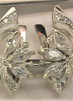 Серьги серебро 925 проба 4,55 грамма
