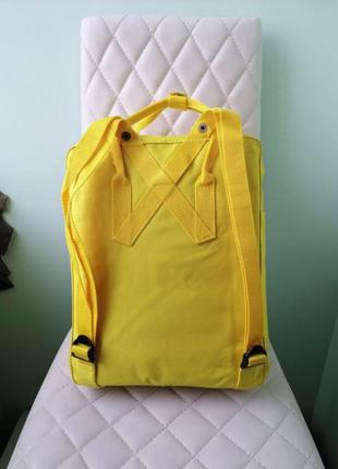 Fjallraven kanken classic yellow, рюкзак канкен классик 16 литров, желтый, школьный, шкільний, жовтий3 фото