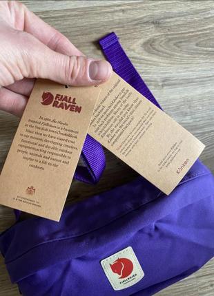 Бананка fjallraven kanken, сумка на пояс, поясна сумка, спортивна, фіалкова, фіалетовий, фиалетовая, бузковий, бузкова, фялравен, канкен5 фото