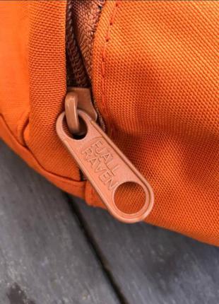 Бананка fjallraven kanken, топ якість, сумка на пояс, поясна сумка, спортивна, не намокає, руда, помаранчева, помаранчевий, фялравен, канкен6 фото