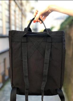 Рюкзак fjallraven kanken totepack mini, канкен тотепак, сумка, чорний, чорний4 фото