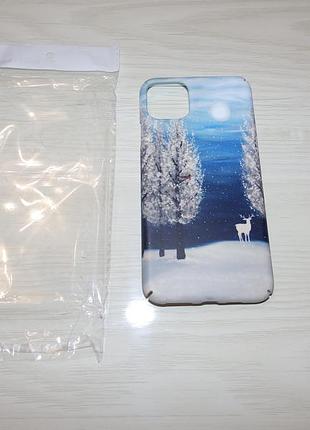 Чехол для apple iphone 11 pro max (6.5") зимний новогодний принт