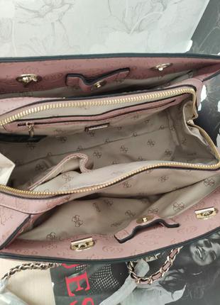 Сумка guess logo love girlfriend satchel гесс3 фото