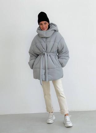 Куртка зимова оверсайз в стилі zara.2 фото