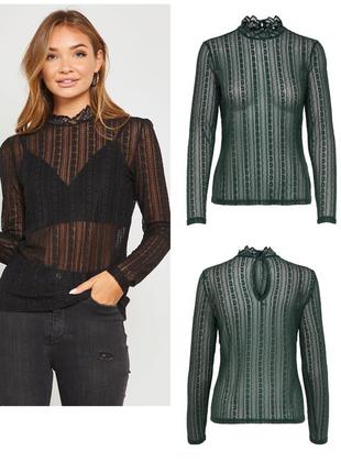 🌿мереживна блузка гольф прозора кофточка
