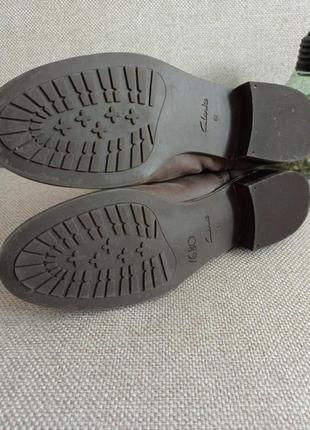 Шкіряні утеплені сапоги ботинки чоботи clarks / розм.39-40 оригінал7 фото
