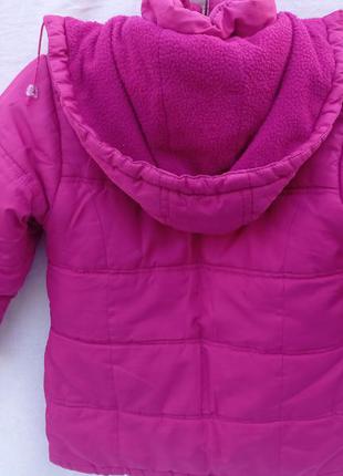 Куртка детская яркая теплая с капюшоном6 фото