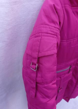 Куртка детская яркая теплая с капюшоном2 фото