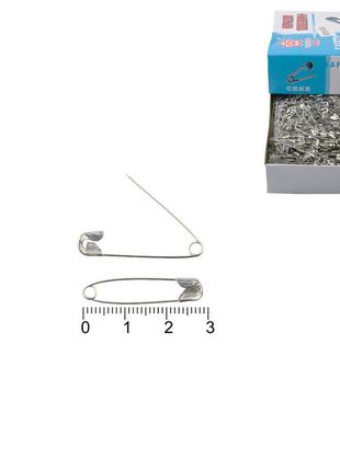 Булавка 30мм серебристая 12151