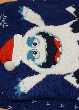 Lily&dan новогодний свитер 7-8 лет новорічний светр мигает6 фото