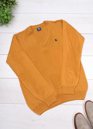 Мужской оранжевый свитер3 фото