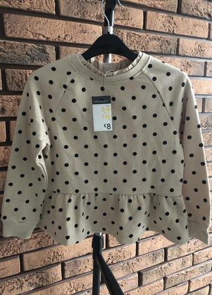 Кофтина в горошок з рюшками primark