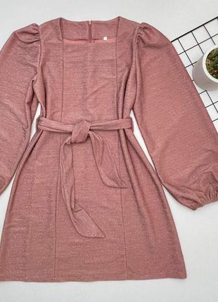 Ошатне плаття тканина трикотаж з люрексом