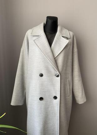 Vero moda двубортное тёплое демисезонное пальто.3 фото