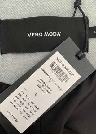 Vero moda двубортное тёплое демисезонное пальто.7 фото