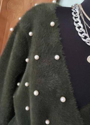 Кардиган-пальто(альпака) на запах 46-50рр(универсал)5 фото