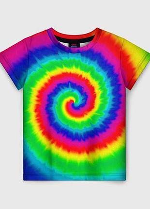 Футболка 3d с принтом «tie dye»