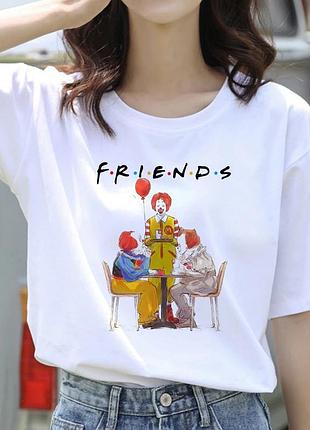 Футболка з принтом «friends horror»