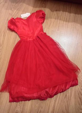 Красное платье в пол. бальное платье. пышное платье. червона сукня4 фото