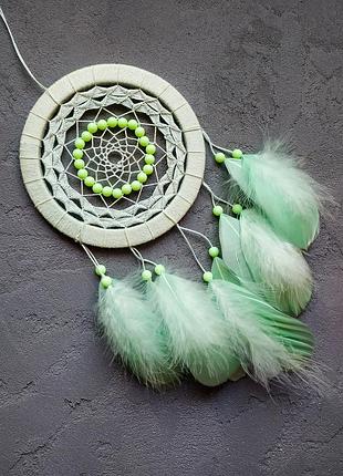 Мятный ловец снов. м'ятний ловець снів. декор для дома. подарок. амулет