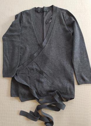 Кофта на запах з поясом zara, xs-s