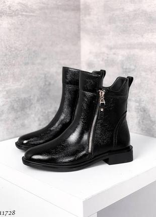 Зимние ботиночки =top=, цвет: black, натуральная кожа2 фото