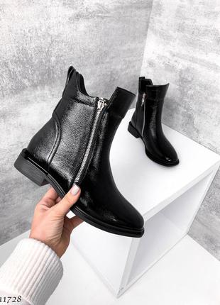 Зимние ботиночки =top=, цвет: black, натуральная кожа1 фото
