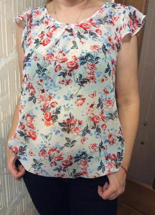 Легкая блуза с принтом