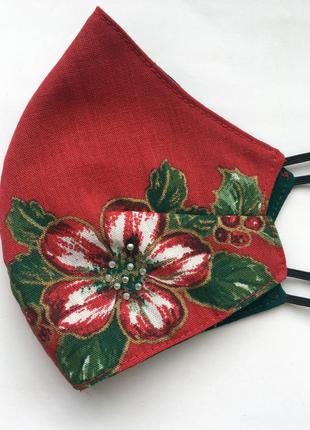 Многоразовая маска со стразами