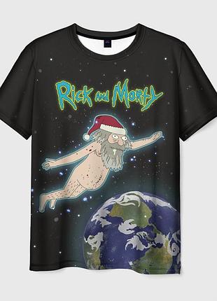 Футболка 3d с принтом «rick and morty»