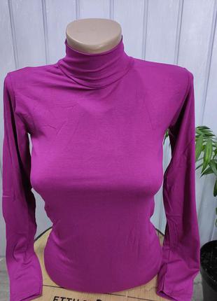 Водолазка класична однотонна 44-48 розмір тонкий базовий гольф повсякденний гольфик2 фото