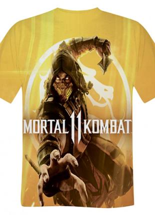 Футболка 3d з принтом «mortal combat»