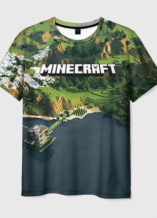 Футболка 3d с принтом «minecraft»