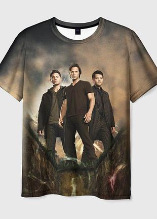 Футболка 3d с принтом «supernatural»