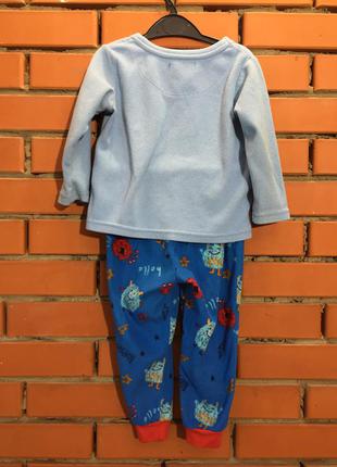 Флисовая пижама george 2-3 г ( 92-98 см).3 фото